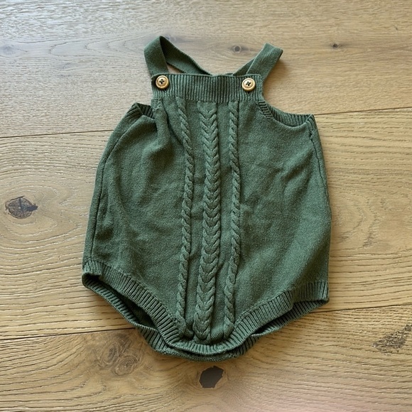 Cat & Jack knit bubble Romper Baby 18m green - Picture 1 of 4